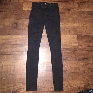 Black 7 for all mankind jeans